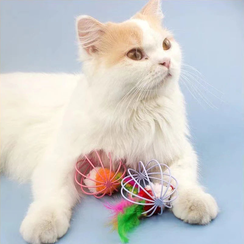 Cage Rat Happy Cat Toy Plush Simulation Color Mouse Fun Cat Ball Fun Cat Fun Fun Pet Supplies