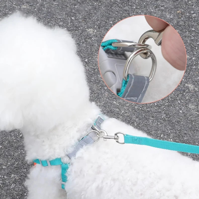 New Style Pet Dog Chest Strap Small Breed Anti-Lost Reflective Traction Rope Breathable and Comfortable Tank Top Traction Rope